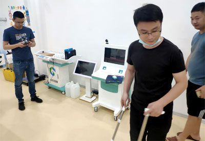 超声波体重身高测量仪走进萧县某医院以及定制儿童综合素质评价系统验收完成