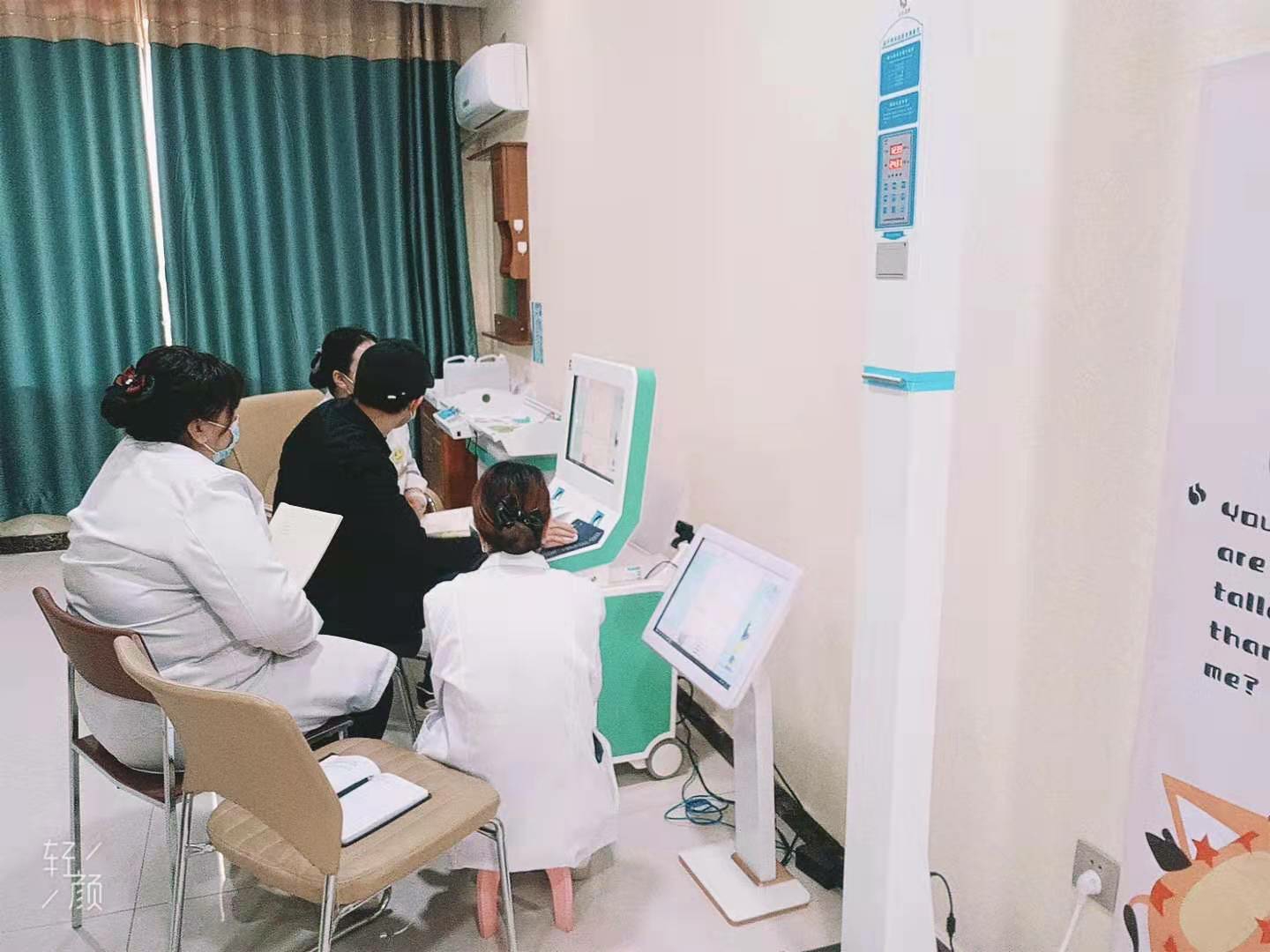 山东国康儿童综合素质测试仪厂家安装新疆喀什市普惠健康体检中心成功